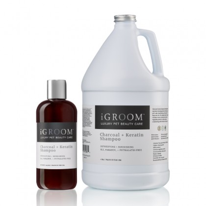 iGROOM Charcoal + Keratin Shampoo formati